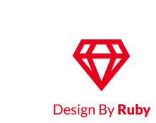 Designbyruby Logo Sticker - Designbyruby Logo Ruby Stickers