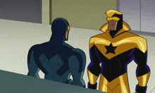 Booster Gold Blue Beetle GIF