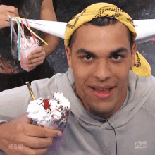 Cheers GIF - Here You Go Smoothie Ice Cream GIFs