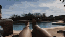legs pool summer