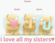 Sharon Francis Sheila Page Gloria Brant Cuddle Bear GIF - Sharon Francis Sheila Page Gloria Brant Cuddle Bear I Love You GIFs