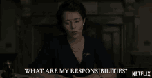What Are My Responsibilities Queen Elizabeth Ii GIF - What Are My Responsibilities Queen Elizabeth Ii Claire Foy GIFs