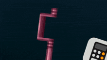 an illustration of a graph and a calculator on a black background