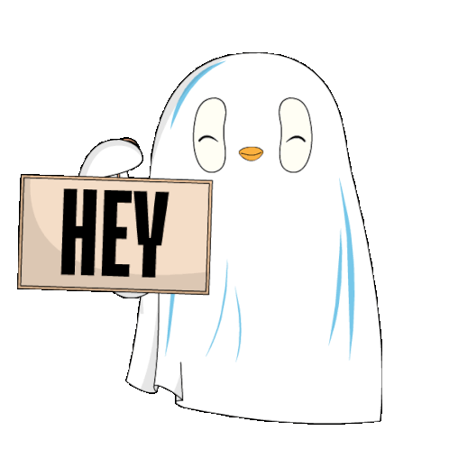 Hey Ghost Sticker - Hey Ghost Spooky Stickers