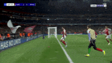a soccer game is being played on bein sports