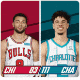 Chicago Bulls (83) Vs. Charlotte Hornets (111) Third-fourth Period Break GIF - Nba Basketball Nba 2021 GIFs