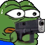 Sus Pepe Sticker - Sus Pepe Gun Stickers