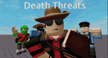 Death Threats Roblox GIF - Death Threats Roblox Roblox Meme GIFs