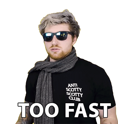 Too Fast Scotty Sire Sticker - Too Fast Scotty Sire Quick Stickers