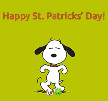 Snoopy Dance St Patricks Day GIF