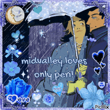 a picture of a man and woman under an umbrella with the words midvalley loves only peri