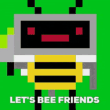 Bee Friends GIF - Bee Friends Robot GIFs