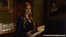 Clary Posseses The Book Of The White To Wake Up Jocelynn GIF - Clary Posseses The Book Of The White To Wake Up Jocelynn Morning Star GIFs