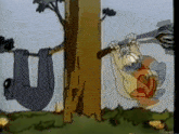 Fall Out Of Tree Branch Break GIF - Fall Out Of Tree Branch Break Ovide And The Gang GIFs
