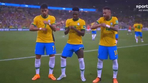 Vamos, vamos, Argentina. Esa Copa linda y deseada Vini-neymar-paqueta-dance