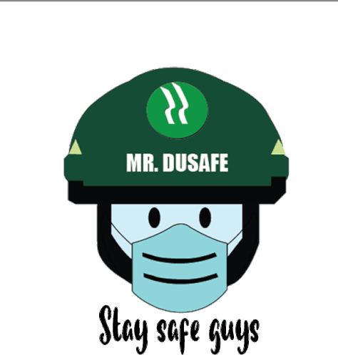 Dusafe Stay Safe Sticker - Dusafe Stay Safe Stickers