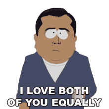 i love both of you equally south park s17e3 world war zimmerman i love you
