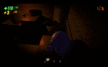 a screenshot of a video game with the number 110 on the top