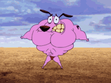 Courage The Cowardly Dog Muscle Dog GIF - Courage The Cowardly Dog Muscle Dog Courage Muscle GIFs