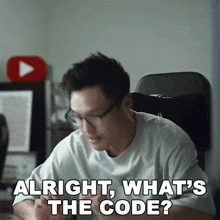 Alright What'S The Code Wesley Chan GIF - Alright What'S The Code Wesley Chan Wong Fu Productions GIFs