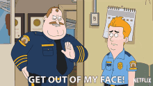 Get Out Of My Face Chief Randall Crawford GIF - Get Out Of My Face Chief Randall Crawford Kevin Crawford GIFs