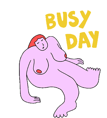 Busy Day Occupied Sticker - Busy Day Occupied Tied Up Stickers