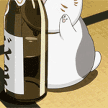 Alcohol Cat Cute GIF