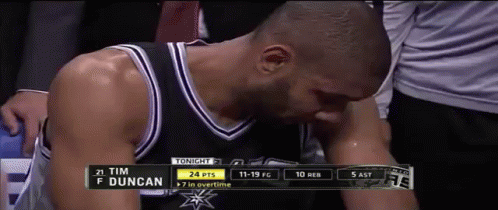 Tim Duncan Realizing He Has Arms GIF - Sports Wtf Weird GIFs