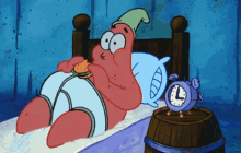 Patrick Star Eating GIF - Patrick Star Eating Clock GIFs