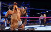 a female wrestler says " this is fantastic strategy by "