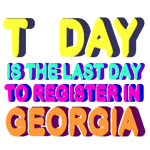 Today Is The Last Day Register To Vote Sticker