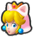 Cat Peach Princess Peach Sticker - Cat Peach Princess Peach Icon Stickers