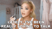 Lately Ive Been Really Loving To Talk Gabriella Demartino GIF - Lately Ive Been Really Loving To Talk Gabriella Demartino Fancy Vlogs By Gab GIFs