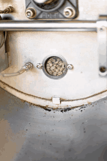 a close up of a machine that says aoff on the side