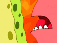 spongebob licking