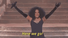 Let'S Go GIF - Diana Ross Here We Go Hands Up GIFs
