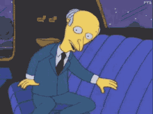 Mr Burns Scared GIF - Mr Burns Scared Hiding GIFs