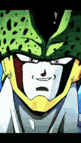 a close up of a cartoon character with a helmet on his head