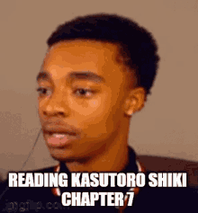Kasutoro Shiki Reading Chapter Seven GIF - Kasutoro Shiki Reading Chapter Seven Reading Kasutoro Shiki Chapter7 GIFs