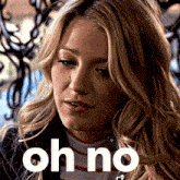 a woman says oh no in front of her