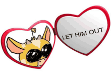 Let Him Out Heart Locket GIF