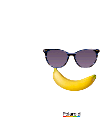 Banana Polaroid Sticker - Banana Polaroid Polaroid Eyewear Stickers