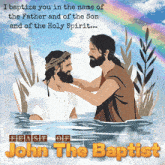 a poster that says feast of john the baptist