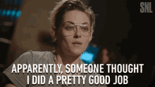 Apparently Someone Thought I Did A Pretty Good Job Apparently GIF - Apparently Someone Thought I Did A Pretty Good Job Apparently Did A Good Job GIFs