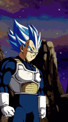 Final Flash de Vegeta Super Saiyan Blue (Evolué) - Dragon Ball GIF