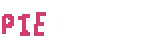 a white background with the word pie in pink letters