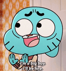 The Amazing World Of Gumball Gumball GIF - The Amazing World Of Gumball Gumball Im A Big Boy GIFs