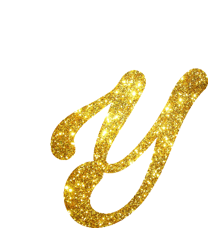 Animated Text Gold Sticker - Animated Text Gold Glitters Stickers
