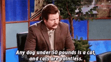 Ron Swanson Parks And Rec GIF - Ron Swanson Parks And Rec Any Dog Under50pounds GIFs