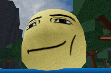 a yellow smiley face with a slight smile on it